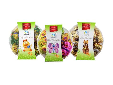 FAVORINA Mini figure pasquali di cioccolato al latte