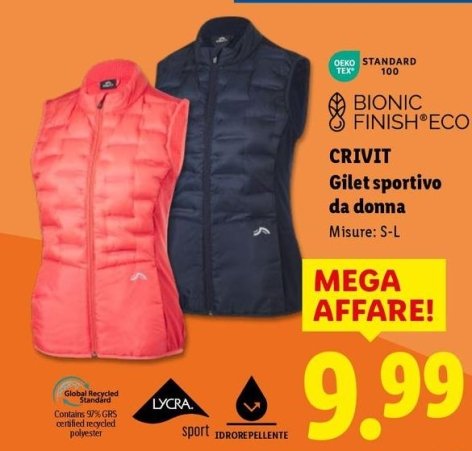 Crivit - Gilet Sportivo Da Donna