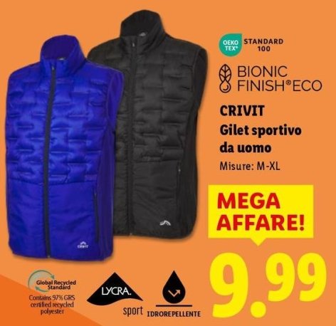 Crivit - Gilet Sportivo Da Uomo