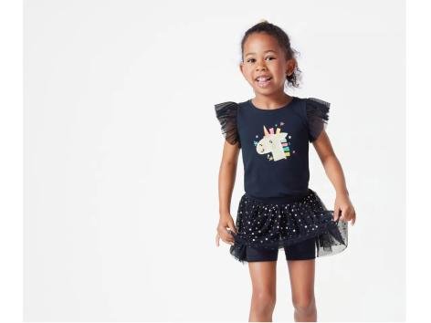 lupilu® Completo t-shirt e gonna da bambina