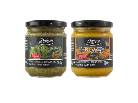 DELUXE Salsa alle ortiche o alla zucca e amaretti