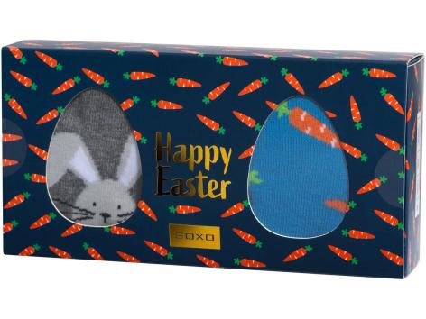 Calzini da uomo e da donna in confezione pasquale, 2 paia