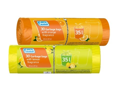 Sacchetti per rifiuti con manici 53x67cm