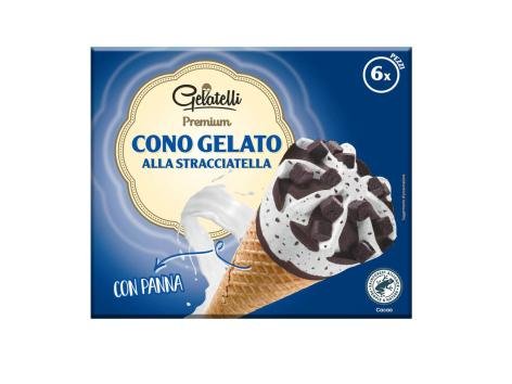 Cono gelato stracciatella
