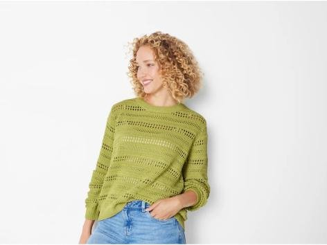 Pullover traforato da donna