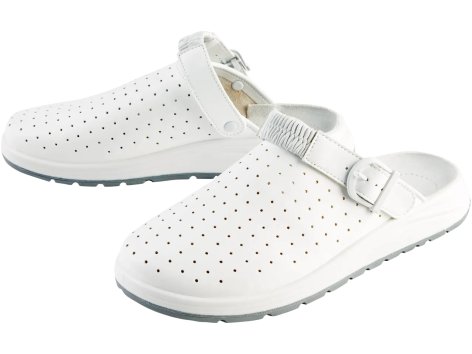 Calzature da lavoro clogs in cuoio