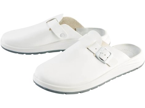 Calzature da lavoro clogs in cuoio