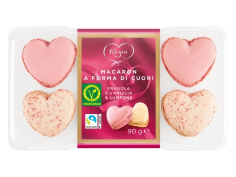 Macarons a forma di cuore