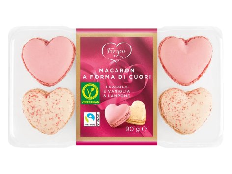 Macarons a forma di cuore