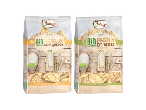 Triangolini di mais o quinoa biologici