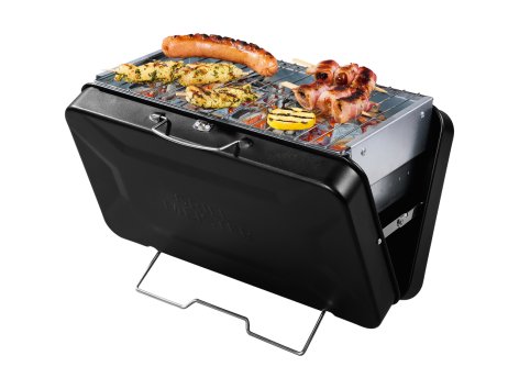 Barbecue a carbonella in valigia