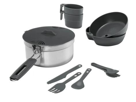Set stoviglie da campeggio, 12 pezzi