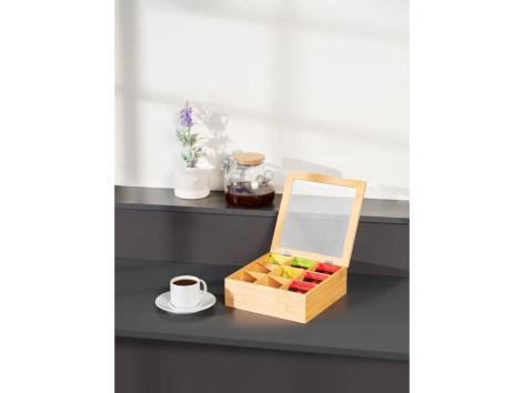 Organizer in bambù per tè o caffè