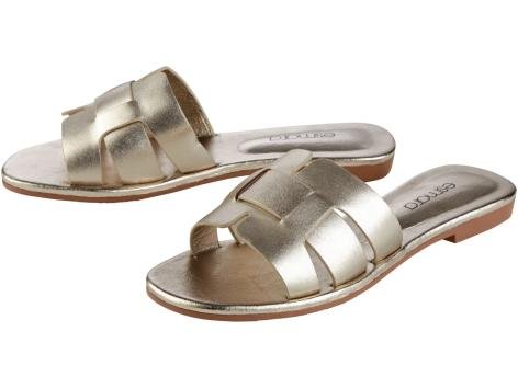 Ciabatte da donna in cuoio