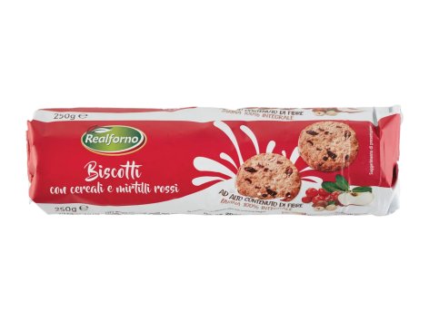 Biscotti con cereali e mirtilli rossi