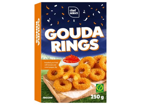 Anelli di formaggio impanati