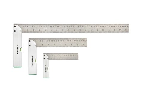 Livella, set squadre, guida di bloccaggio e di taglio o guida per spinatura