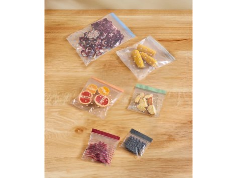 Set sacchetti richiudibili per alimenti