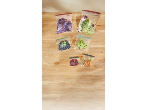 Set sacchetti richiudibili per alimenti