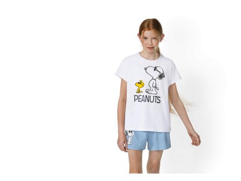 Pigiama corto da bambina “Minnie Mouse, Peanuts, Stitch”