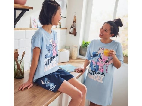 Maxi t-shirt da notte da donna “Minnie Mouse, Peanuts, Stitch”