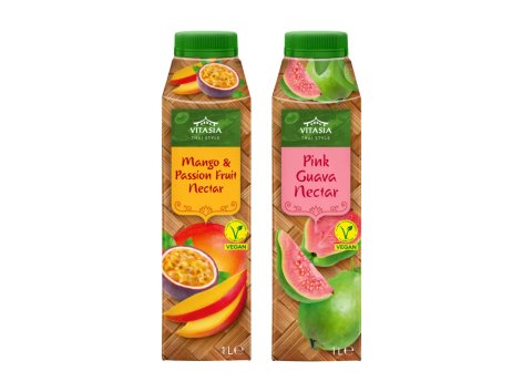 Bevanda a base di nettare di guava o mango e maracuja