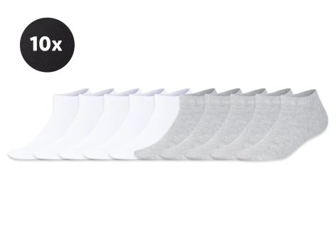 Calzini da donna con cotone biologico, 10 paia