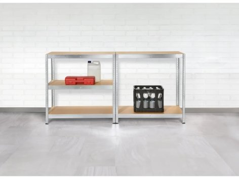 Scaffale in metallo con 5 ripiani, 180x90x45 cm