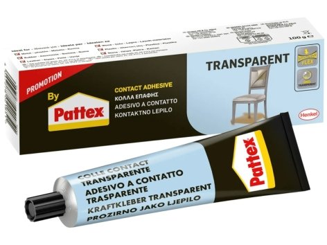 Adesivo a contatto trasparente o classico 100g o set colle, 3 pezzi