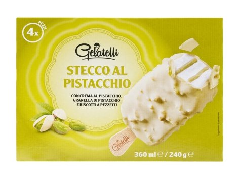 Stecco gelato variegato al pistacchio
