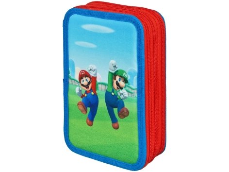 Astuccio a tre cerniere “Barbie, Spiderman, Stitch, Frozen, Super Mario”