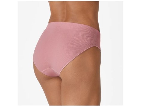 Slip o perizoma a costine da donna, 3 pezzi