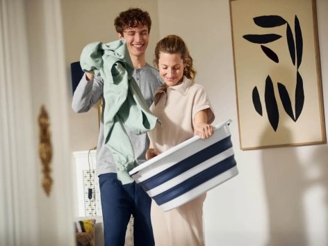 Cesto portabiancheria pieghevole, 37 L