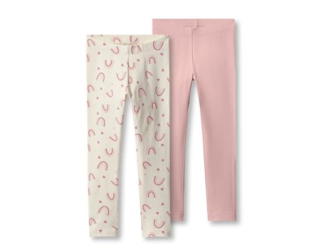 Leggings da bambina, 2 pezzi