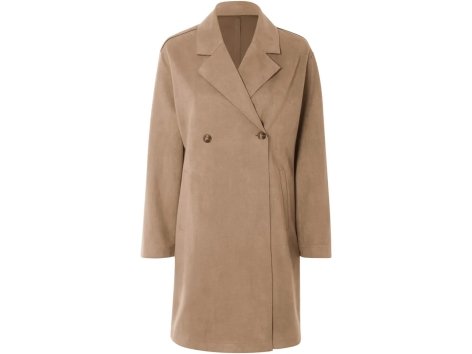 Cappotto effetto scamosciato da donna