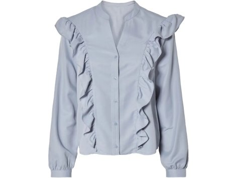 Camicetta con volant da donna