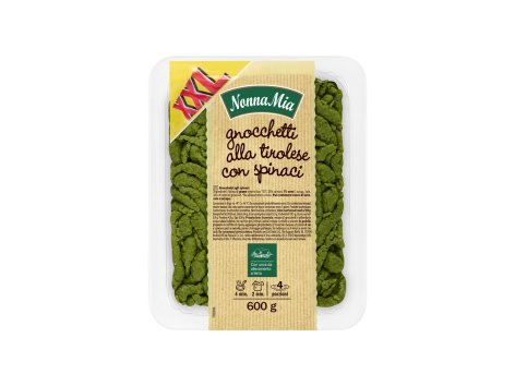 Gnocchetti alla tirolese con spinaci