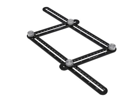 Righello multiangolo, scalimetro, squadra o staffa angolare