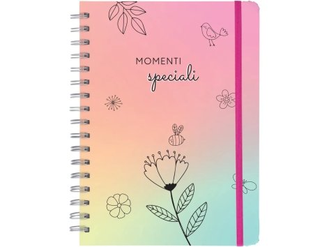 Agenda, diario scolastico o quaderno a spirale