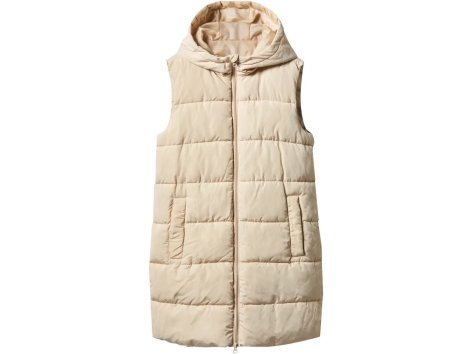 Gilet lungo imbottito da donna