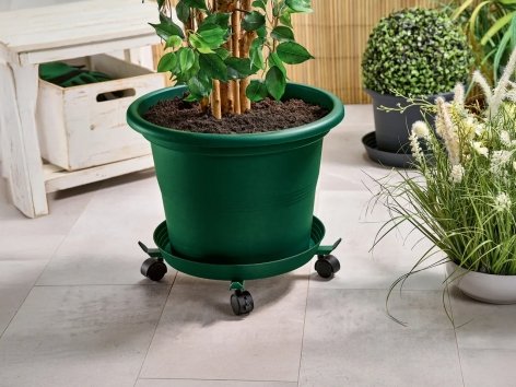 Portavaso telescopico con rotelle