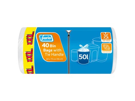 Sacchetti per rifiuti con maniglie