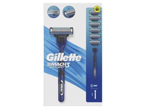 Mach3 Sport 1 rasoio + 6 lamette di ricambio