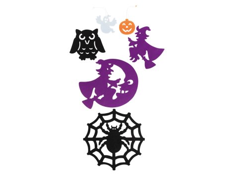 Decorazioni in feltro o ragnatela decorativa per Halloween