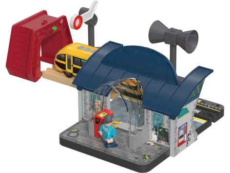 Stazione interattiva o set vigili del fuoco per pista in legno