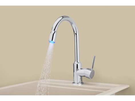 Miscelatore da cucina con LED