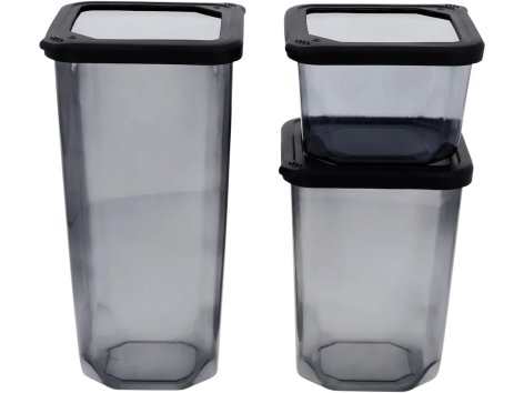 Set contenitori da cucina, 3 o 4 pezzi