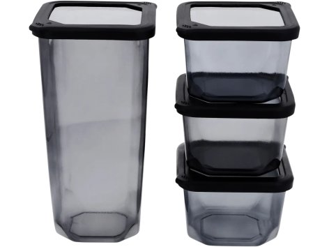 Set contenitori da cucina, 3 o 4 pezzi