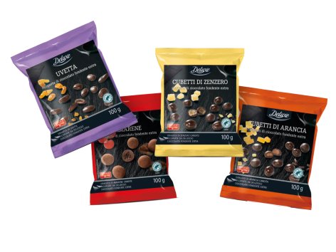 Frutta ricoperta di cioccolato fondente extra