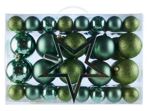 Decorazioni per albero di Natale, 69 pezzi